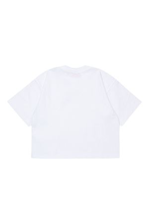 white cotton t-shirt DIESEL KIDS | J0242800YI9K100